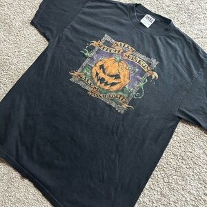 Vintage 90s Salem Witch Museum Pumpkin Halloween tee